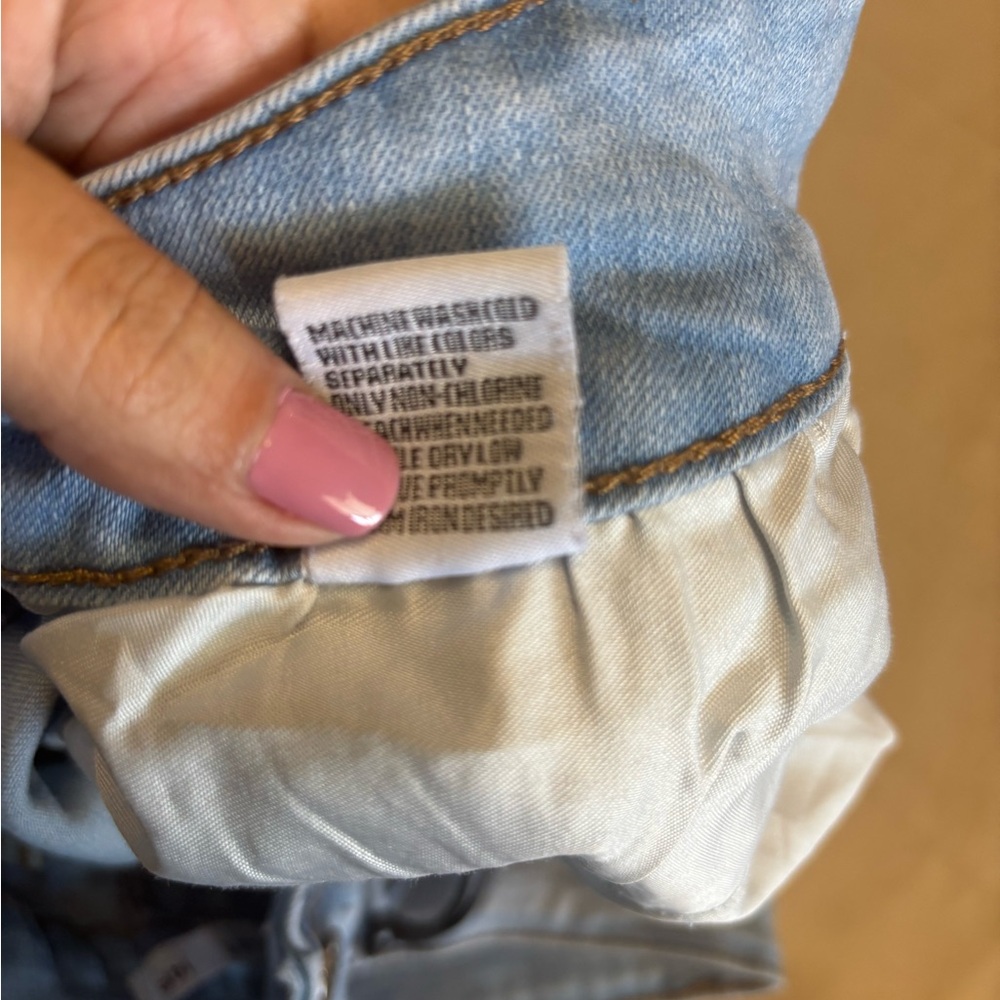 Women's Light Blue Distressed Skinny Jeans with Studded Details - Picture 4 of 15